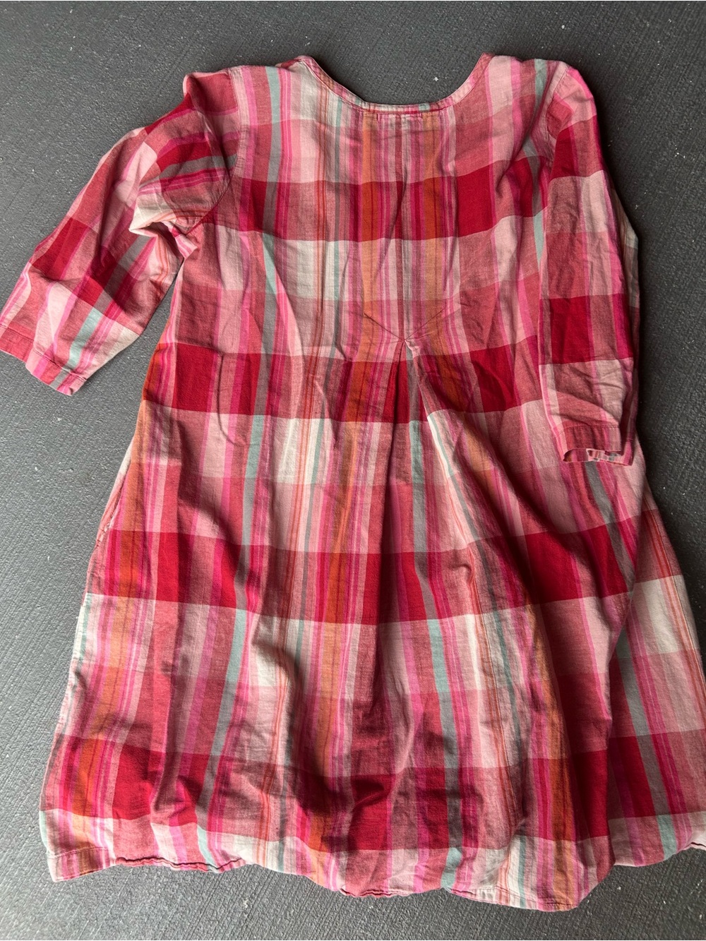 Gudrun Sjoden Pink Plaid Scoop-Neck Tunic Dress - Picture 10 of 10